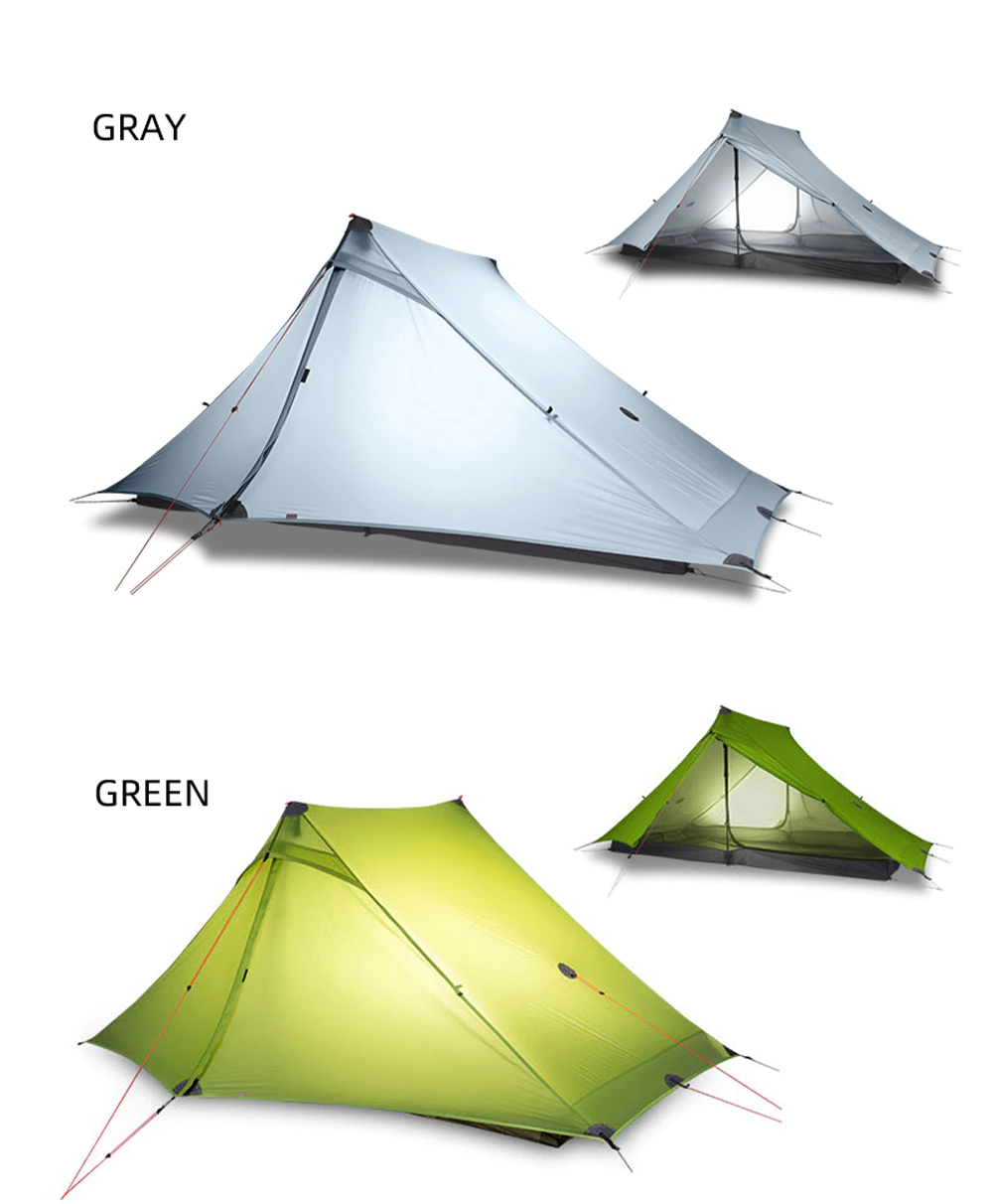 Cheap Goat Tents 3F UL GEAR Camping Tent Ultralight 2 Person 4 Season Professional 20D Silicone Nylon Outdoor Tent For Hiking LanShan 2 Pro   